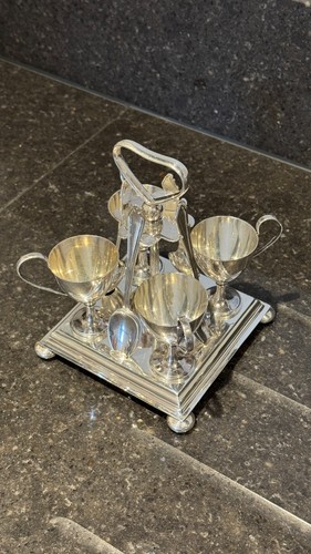 Vintage silver plated egg - vintage,
