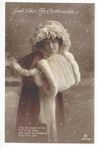 Christmas snow storm girl - -,