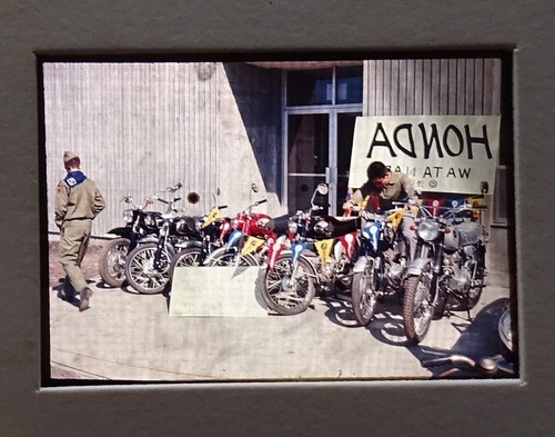 Boy scouts looking honda - at,