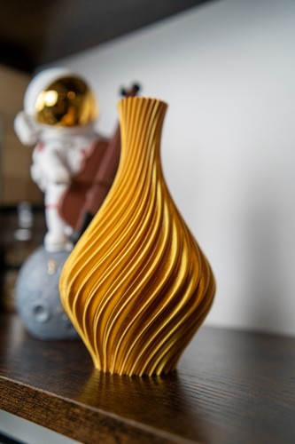 Modern printed spiral vase - modern,