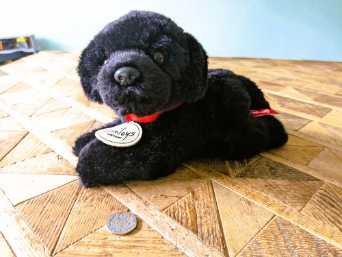 Hamleys small black labrador - small,