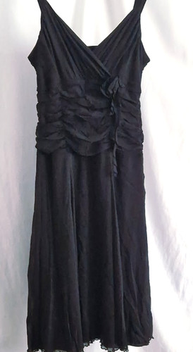 Womens black evening dress - black,