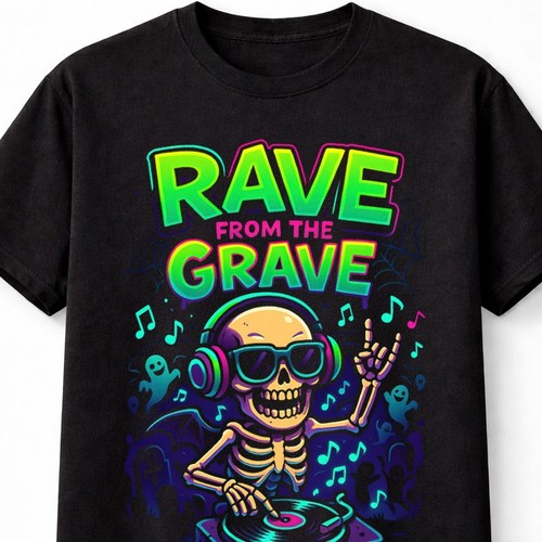 Skeleton rave from - dj, the