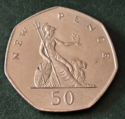 1980 50p coin - 1980, (high