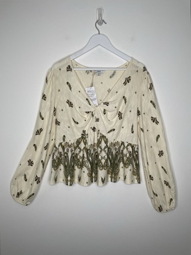 Nwt next cream cotton peplum - nwt,