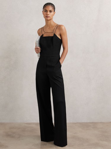 Reiss womens black viscose - reiss,