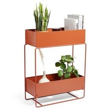 Two Tier Plant Stand for Auction Bunt Orange
