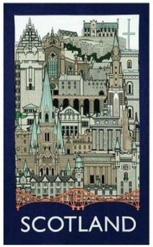 Scottish tea towel souvenir - scottish,