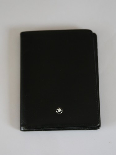 Montblanc black leather - black,
