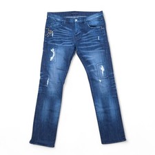 Rock And Republic Jeans Mens Size 36 Straight Leg Slim Fit Distressed Y2K 