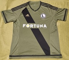 Legia Warsaw Football Away Kit Shirt 2015-2016 Adidas [XL]