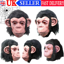 Costume Gorilla Monkey Animal Head Full Latex Mask Adult Halloween Cosplay Prop！