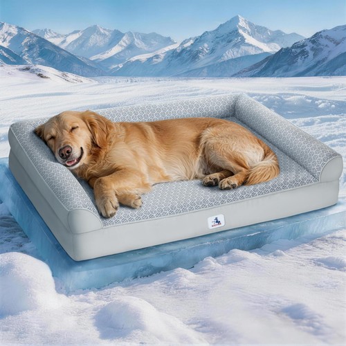Cooling dog bed with pcm - dog,