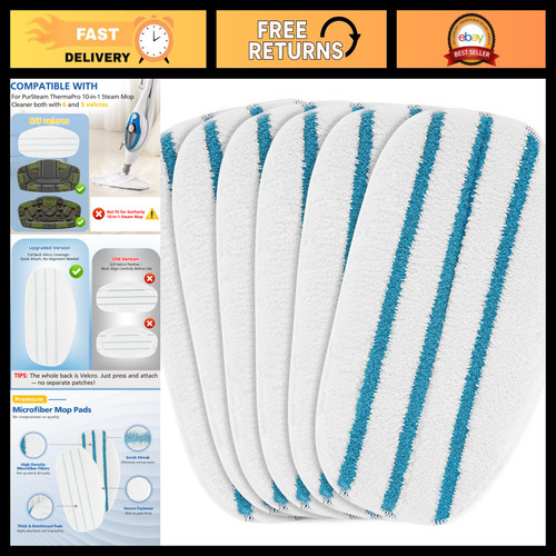 6 Pack Replacement Steam Mop