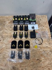 CARP FISHING TACKLE - 3 x ATTS ALARMS, DELUXE ATTX RECEIVER, YELLOW UNDERLIT SET