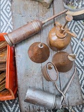 Vintage oil cans and - ,