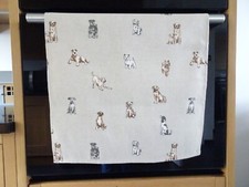 DOGS TEA TOWEL HANDMADE COTTON