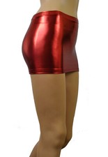 Micro Mini Skirt Metallic Red