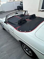 MGB Roadster , Full  3 in 1 Tonneau cover with headrests ALL years  RED Trim