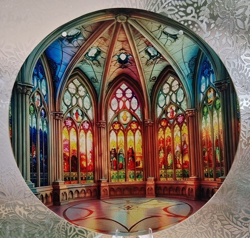 Cathedral suncatcher printed - cathedral,