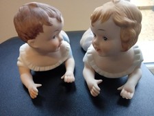 Pair Of Vintage Bisque Piano