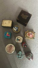 Collection Of Pill/trinket  Snuff Boxes
