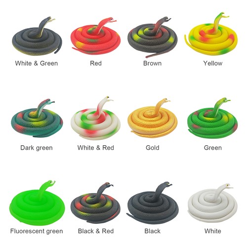 80cm black green snake toy - black,
