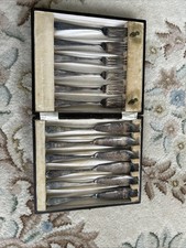 Vintage Fish Knives and Fork Set EPNS Boxed