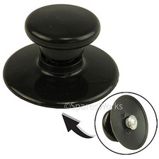 Universal black round - universal, oval