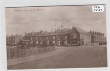 FEATHERSTONE   Yorkshire    Green Lane with houses and Corner Shops  RP