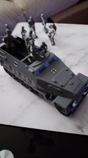 1/32 cts ww2 german half track with commander and 2 mg m/c guns and 8 man sectio