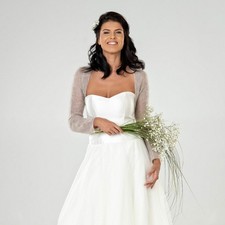 Beige Bridal Wedding mohair