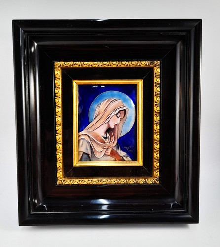 Limoges enamel the virgin - of,