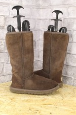 CHESTNUT SUEDE SHEEPSKIN UGG AUSTRALIA CLASSIC TALL BOOTS SIZE 3.5 / 36 USED