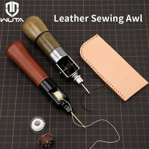 Leather sewing awl kit - leather,