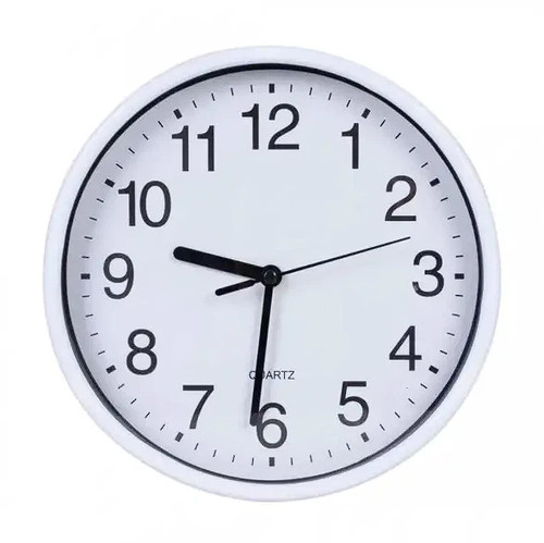 Round wall clock - 8''round,