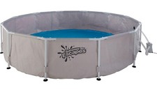 Summer Waves 12ft Round Frame Family Pool - 6056L | Outdoor Inflatable Pool