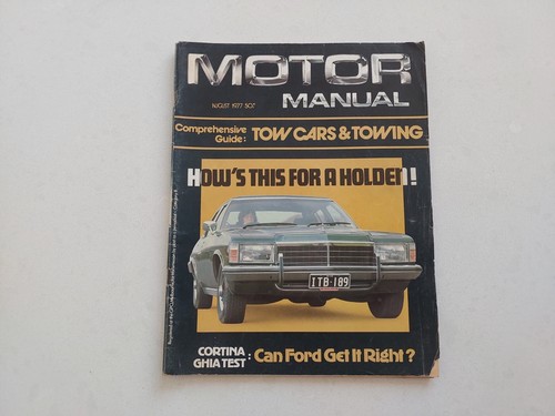 Motor manual australia 1977 - manual,