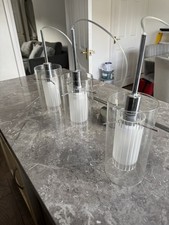 Renea 3 Light Steel Kitchen Dining Room Hanging Pendant Lights