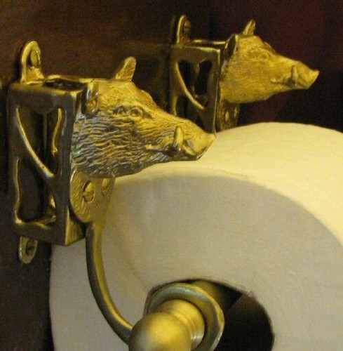 Boar head wild bronze - boar's,