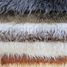 Faux Fur Fabric Material,Furry Fake Fur,Long Hair Pile,Solid & Two Tone,Neotrims