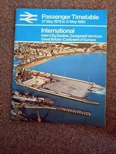 British rail passenger timetable 1979/80 international in good condition