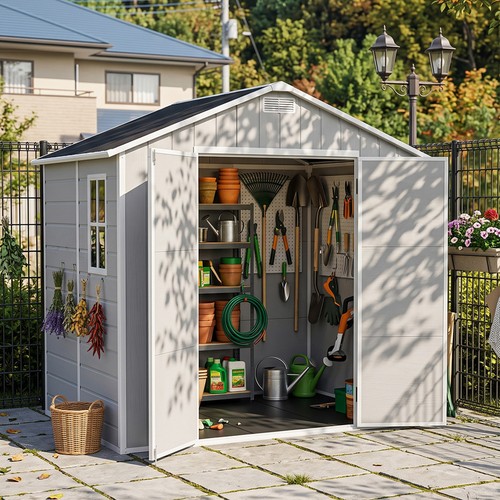 8x6ft outdoor storage shed - storage,