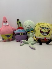 SpongeBob SquarePants Soft Toys Mr Krabs, Squidward Tentacles, SpongeBob Patrick