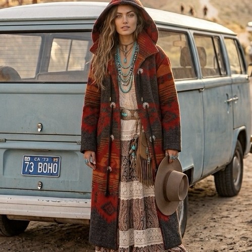 Vtg woolrich long wool coat - long,