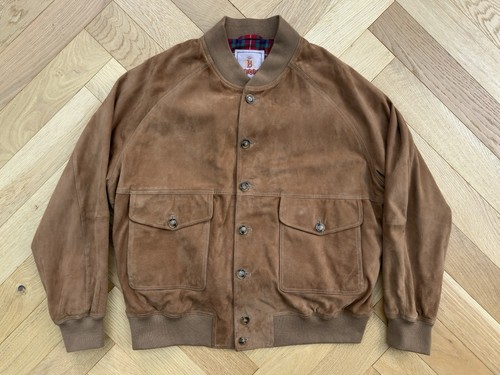 Baracuta blouson suede jacket - baracuta,