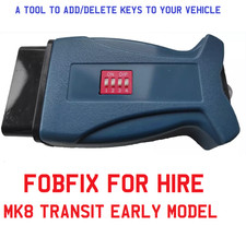 FORD TRANSIT MK8 EARLY model 2014 -16 KEY DIY PROGRAMMING  £60 WEEKS HIRE FOBFIX