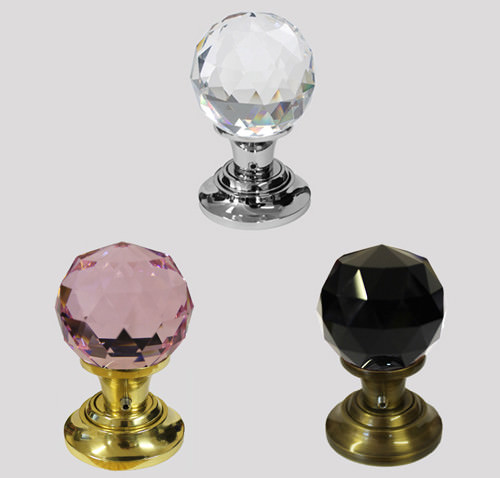 Coloured crystal cut glass - coloured,