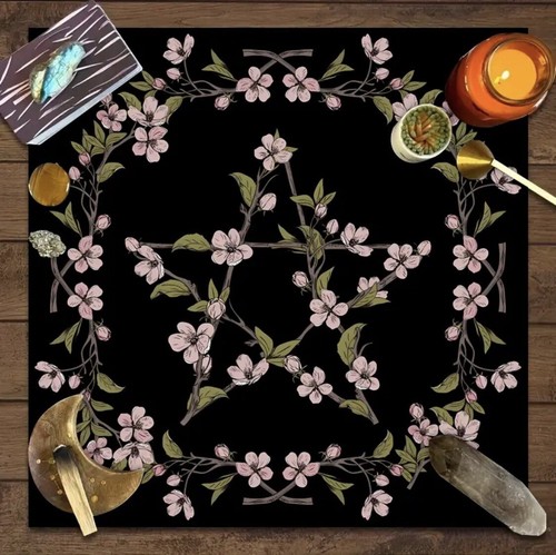 Pentacle altar cloth - cloth, ~