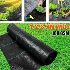 50M Heavy Duty Weed Control Fabric Membrane Garden Ground Cover Roll Landscape